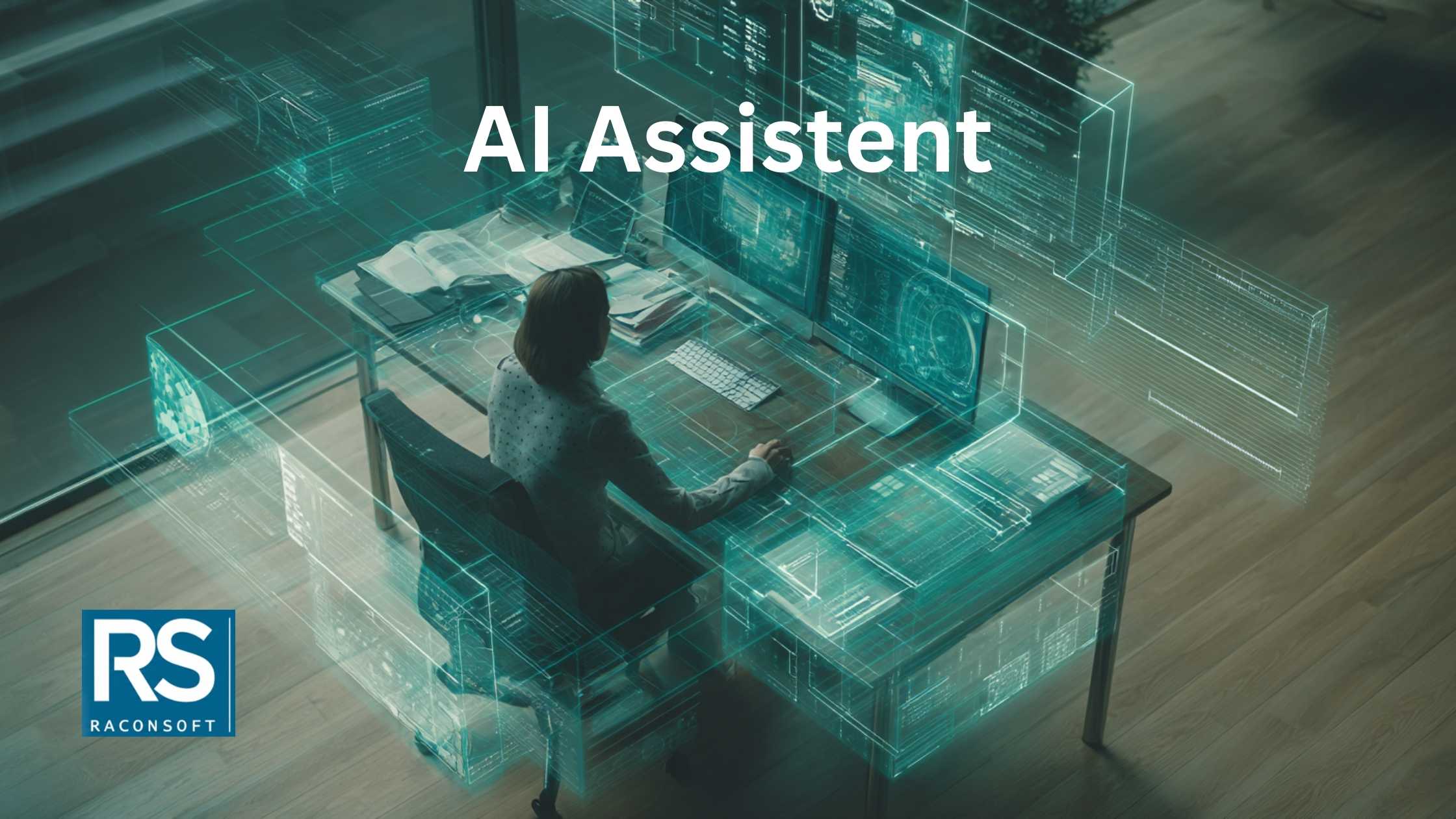 Illustratie van een robot-assistent die taken uitvoert